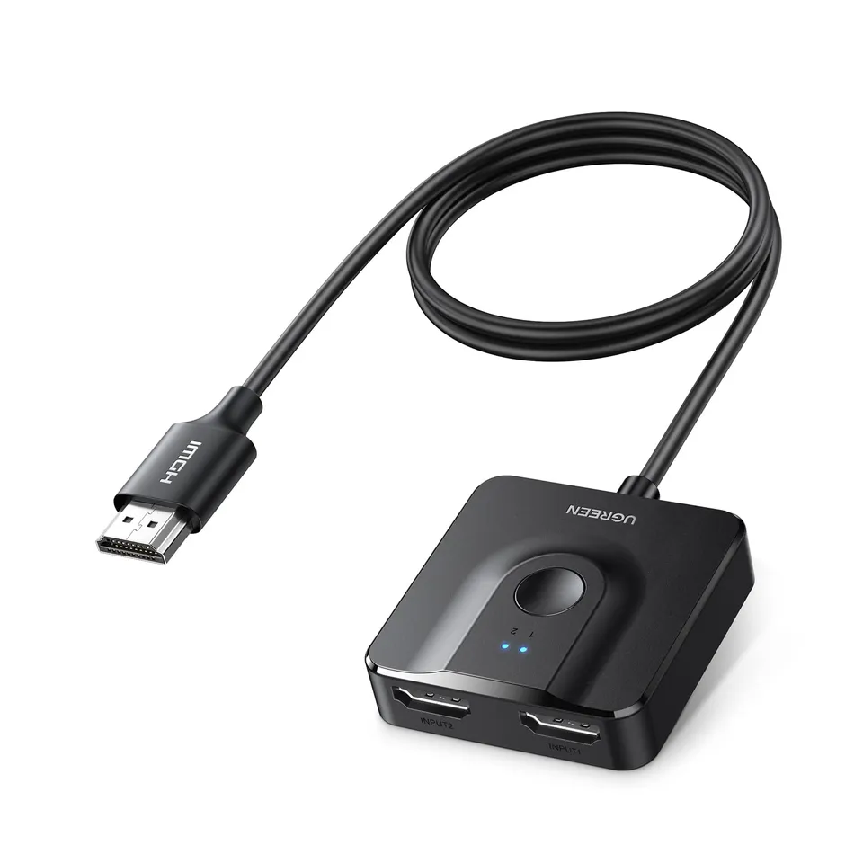 ugreen-switch-hdmi-4k-60hz-bidirezionale-2-in-1-out-1-in-2-out-con-cavo-1m image 1