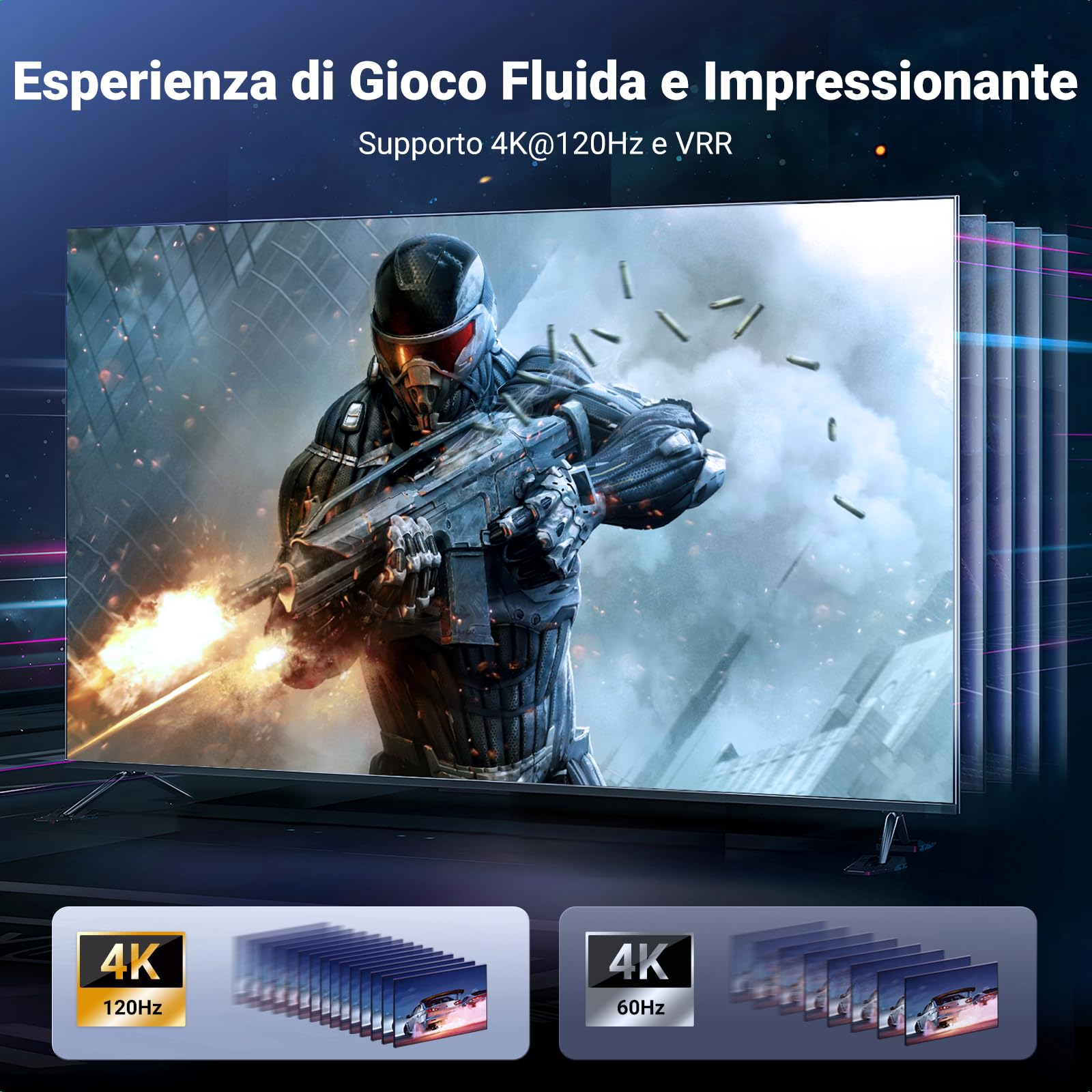ugreen-switch-hdmi-2-1-8k-60hz-2-ingressi-1-uscita-4k-144hz image 5