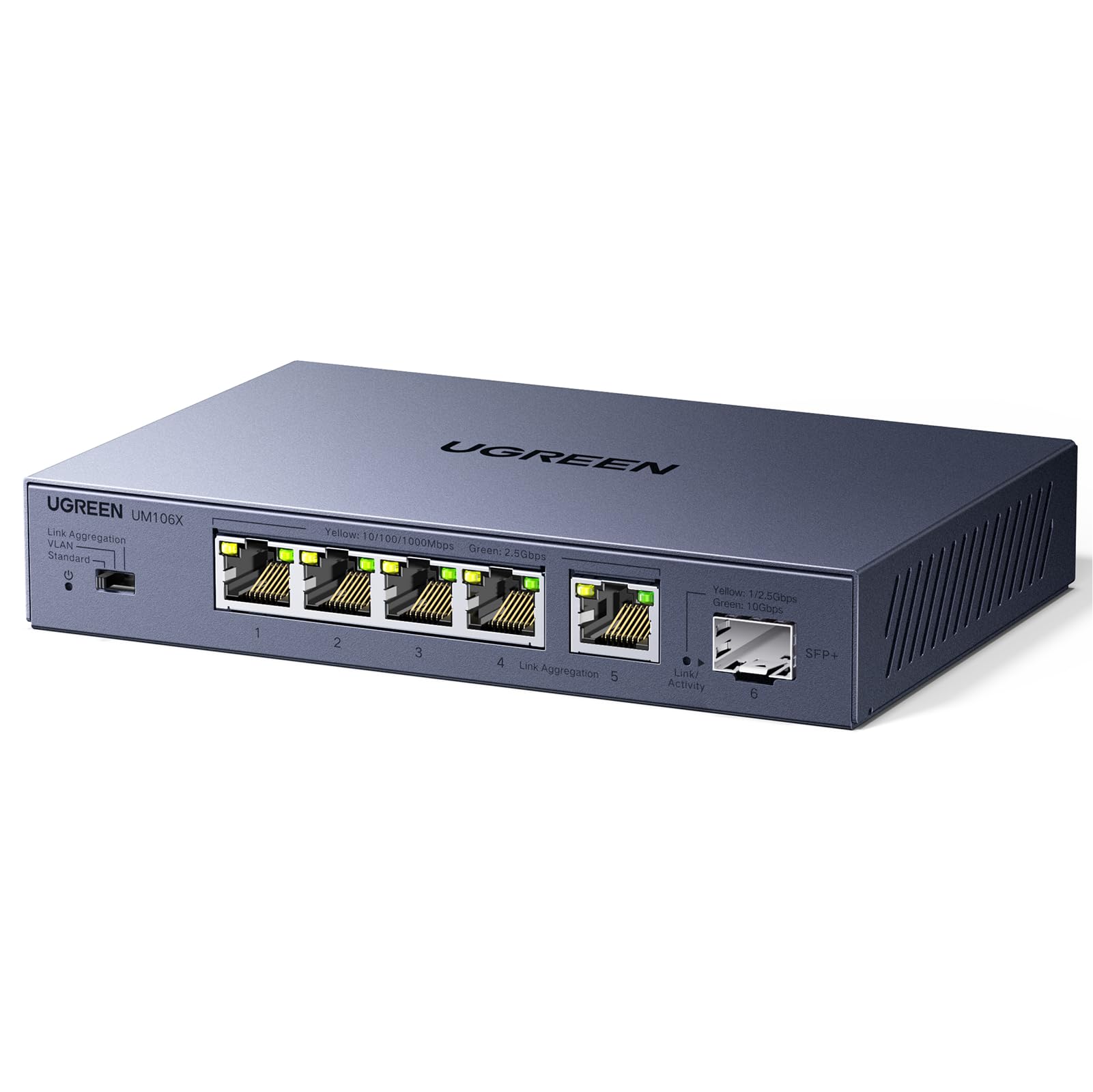 ugreen-switch-ethernet-2-5g-a-6-porte-5x2-5g-1x10g-sfp image 1