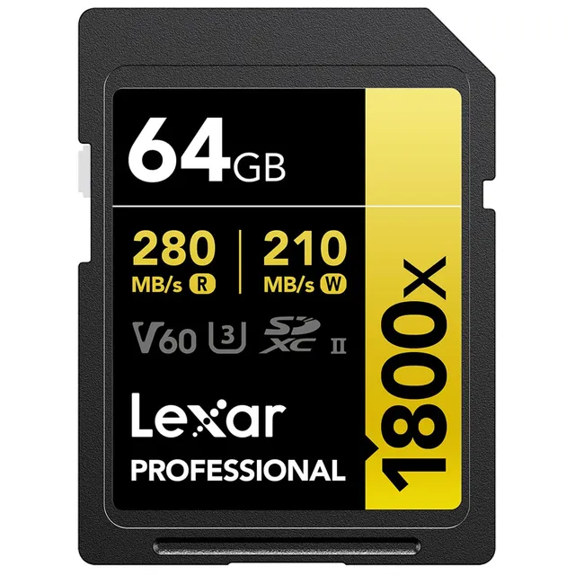 lexar-gold-professional-1800x-64gb-sdxc-uhs-ii-v60 image 1