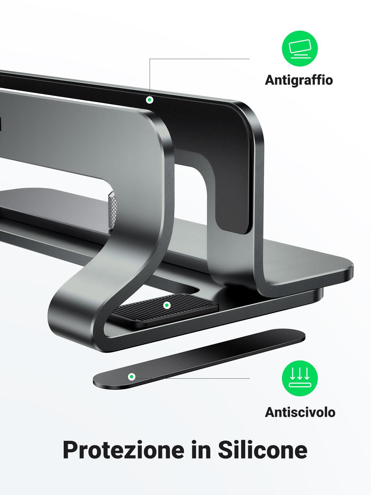 ugreen-supporto-verticale-laptop-in-alluminio-regolabile-grigio image 6