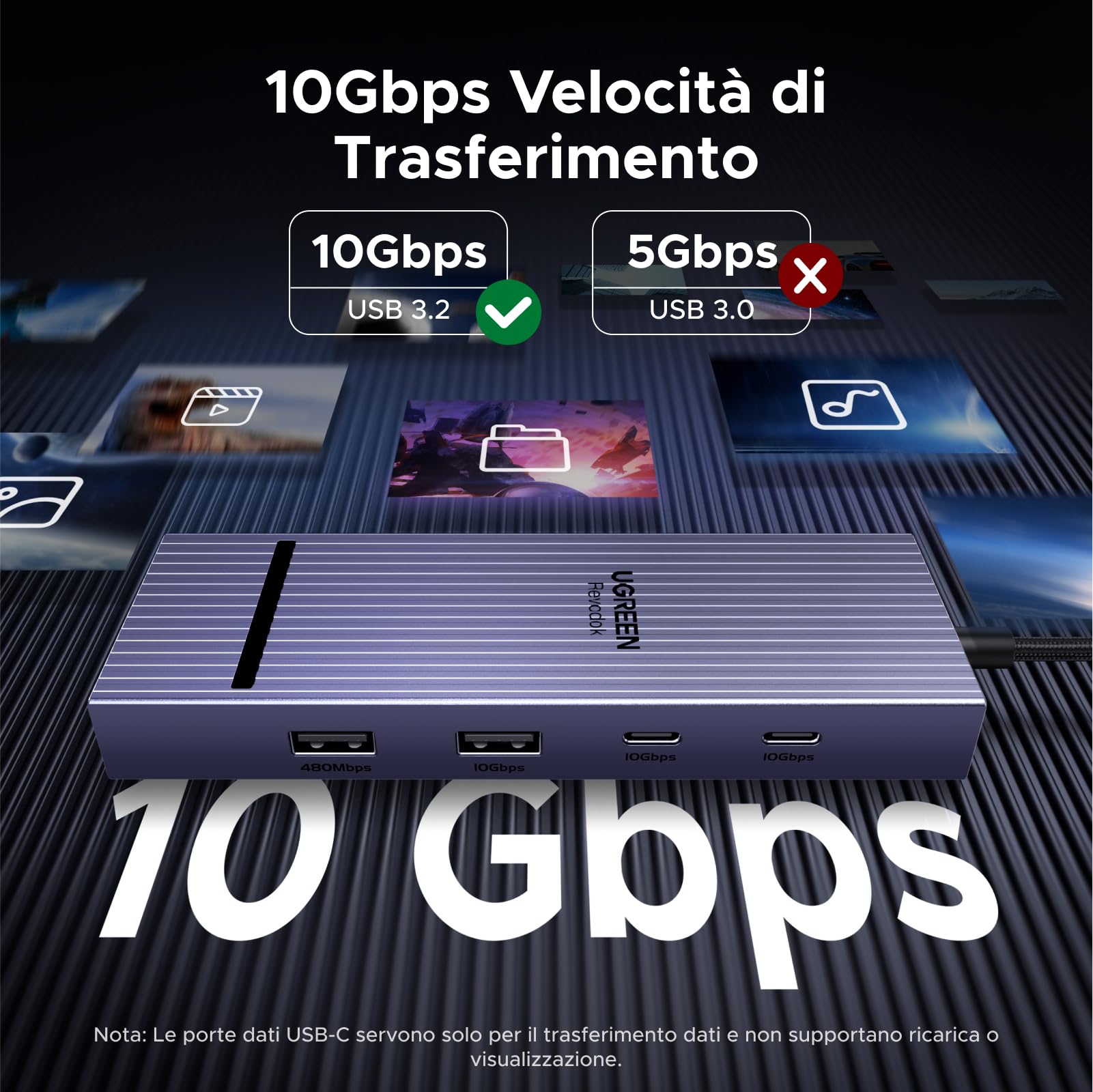 ugreen-revodok-pro-hub-usb-c-7-in-1-con-displayport-4k-60hz-ed-ethernet-gigabit image 4