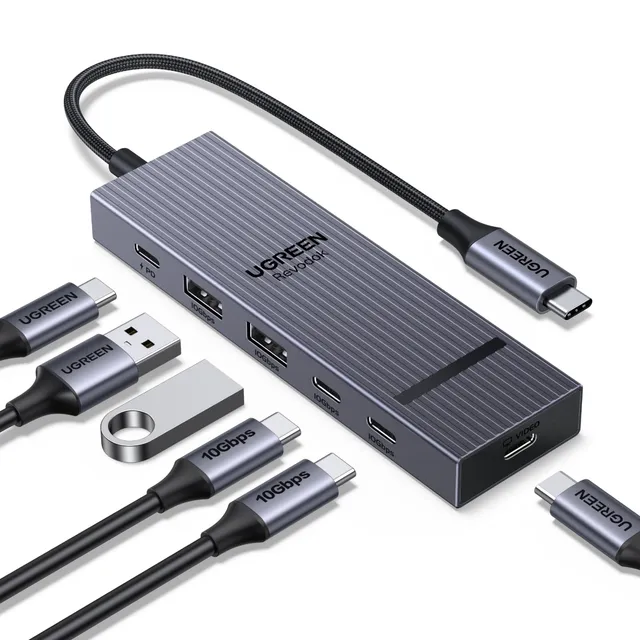 ugreen-revodok-pro-hub-usb-c-6-in-1-10gbps-con-uscita-video-4k-60hz-e-pd-100w image 1
