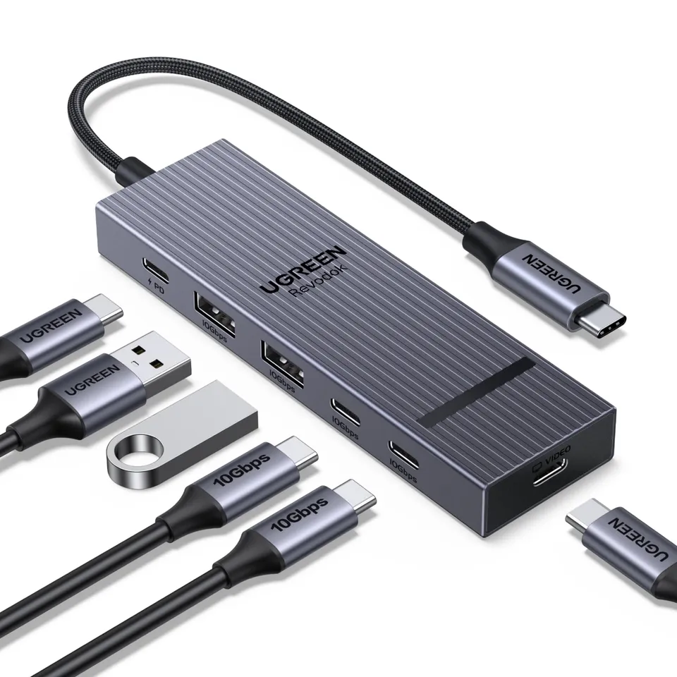 ugreen-revodok-pro-hub-usb-c-6-in-1-10gbps-con-uscita-video-4k-60hz-e-pd-100w image 1