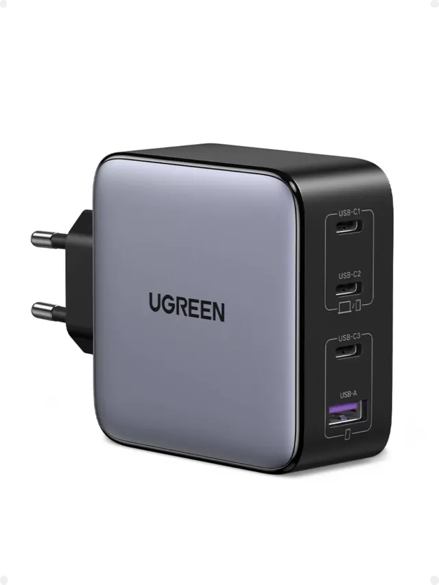ugreen-nexode-caricatore-gan-100w-4-porte-3x-usb-c-usb-a-pd-3-0-per-macbook-ipho image 1