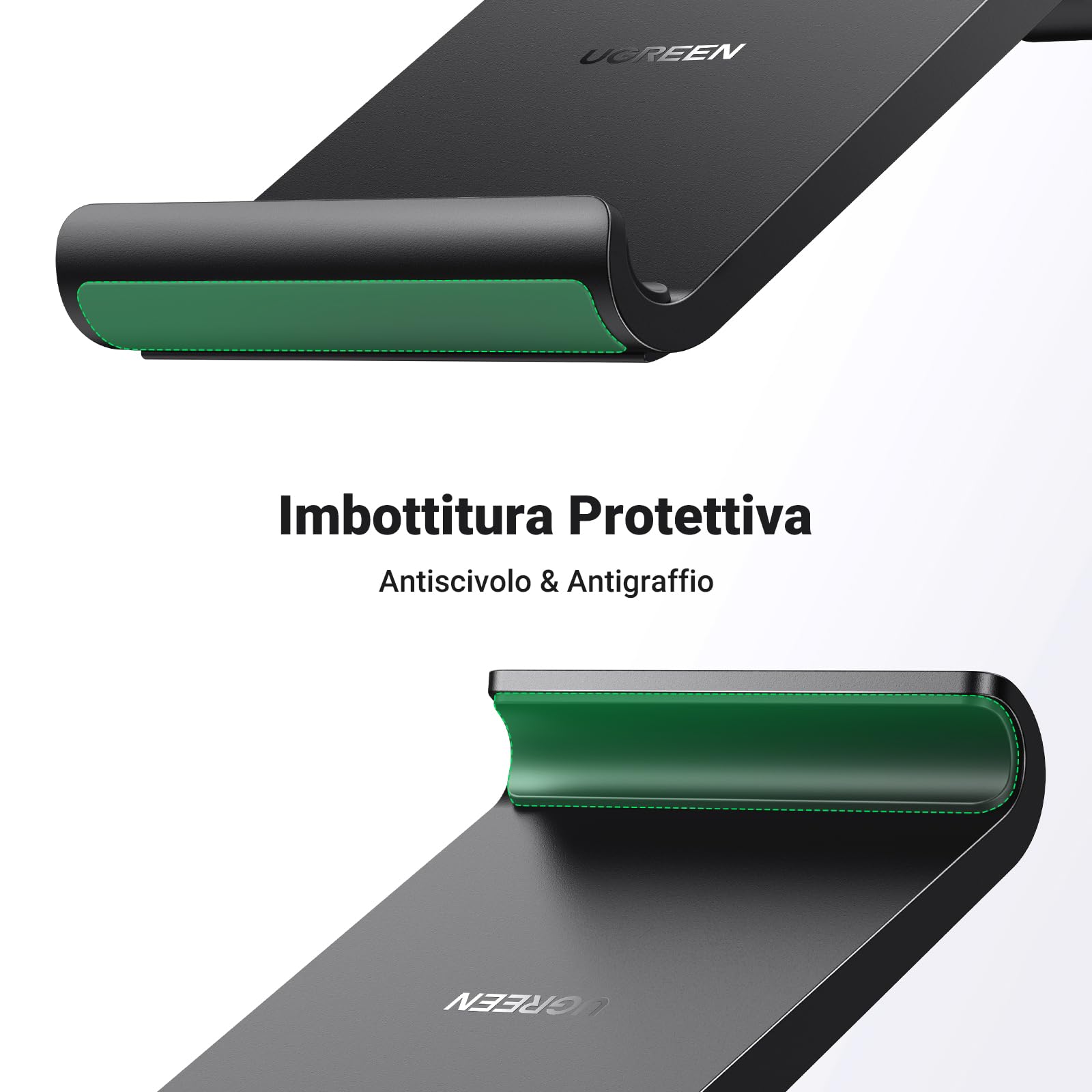 ugreen-supporto-telefono-da-tavolo-in-alluminio-regolabile-100-nero image 5