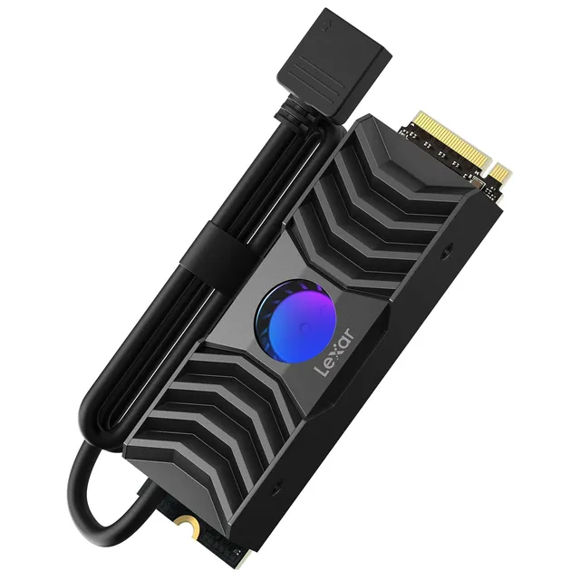 lexar-professional-nm1090-ssd-nvme-pcie-gen5x4-m-2-2280-1tb-con-dissipatore-rgb image 1
