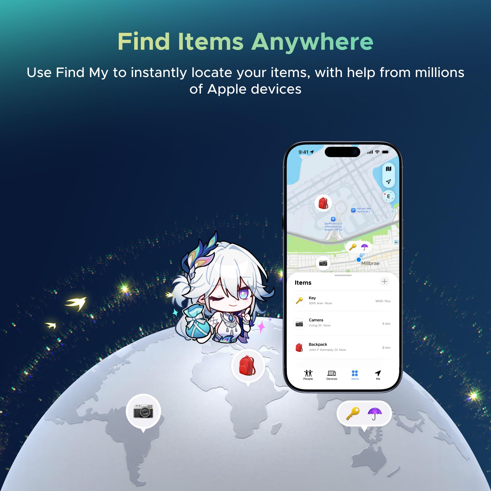 ugreen-finetrack-mini-2-smarttag-solo-ios-honkai-star-rail-ip68-110db image 4