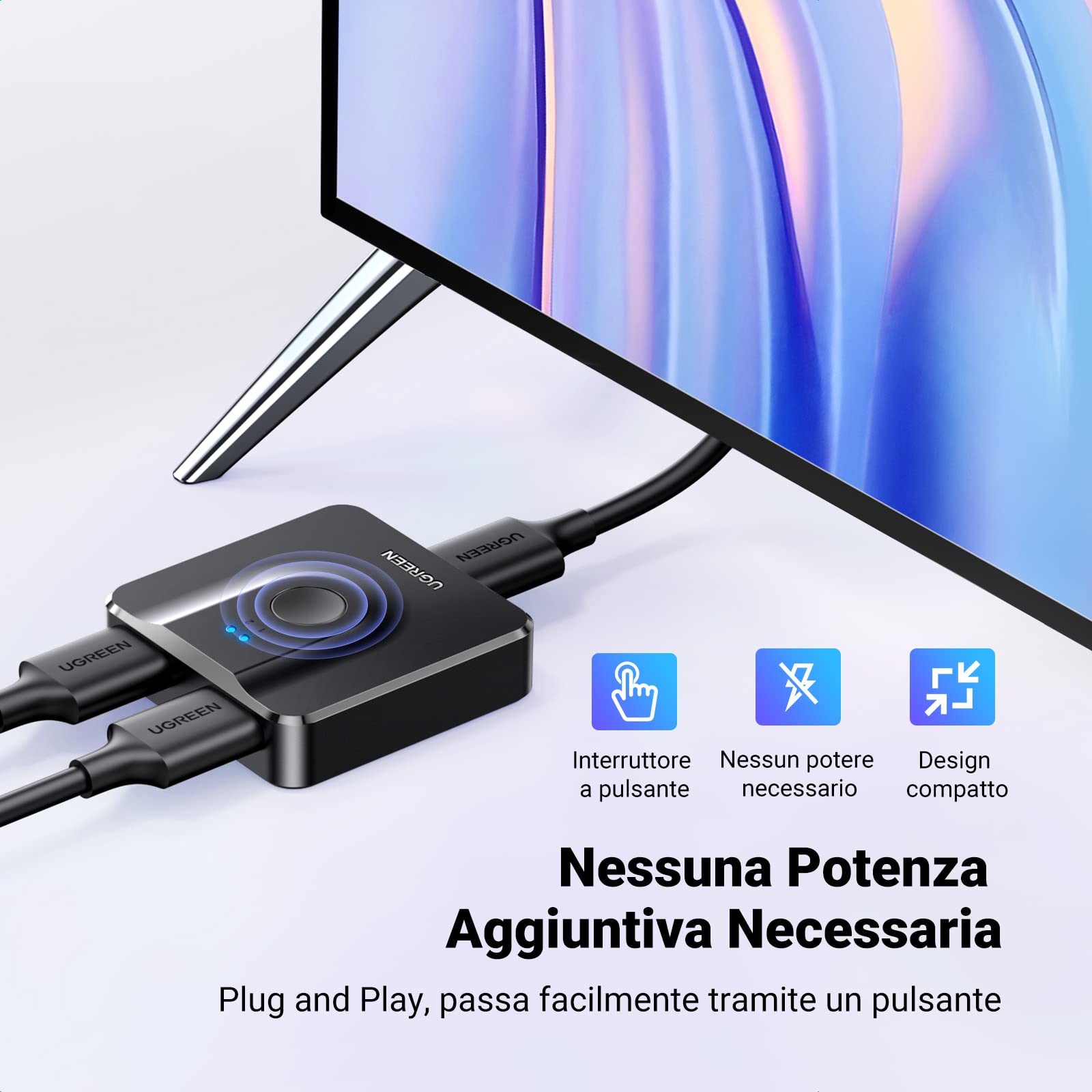ugreen-switch-hdmi-4k-60hz-bidirezionale-2-in-1-out-1-in-2-out image 5
