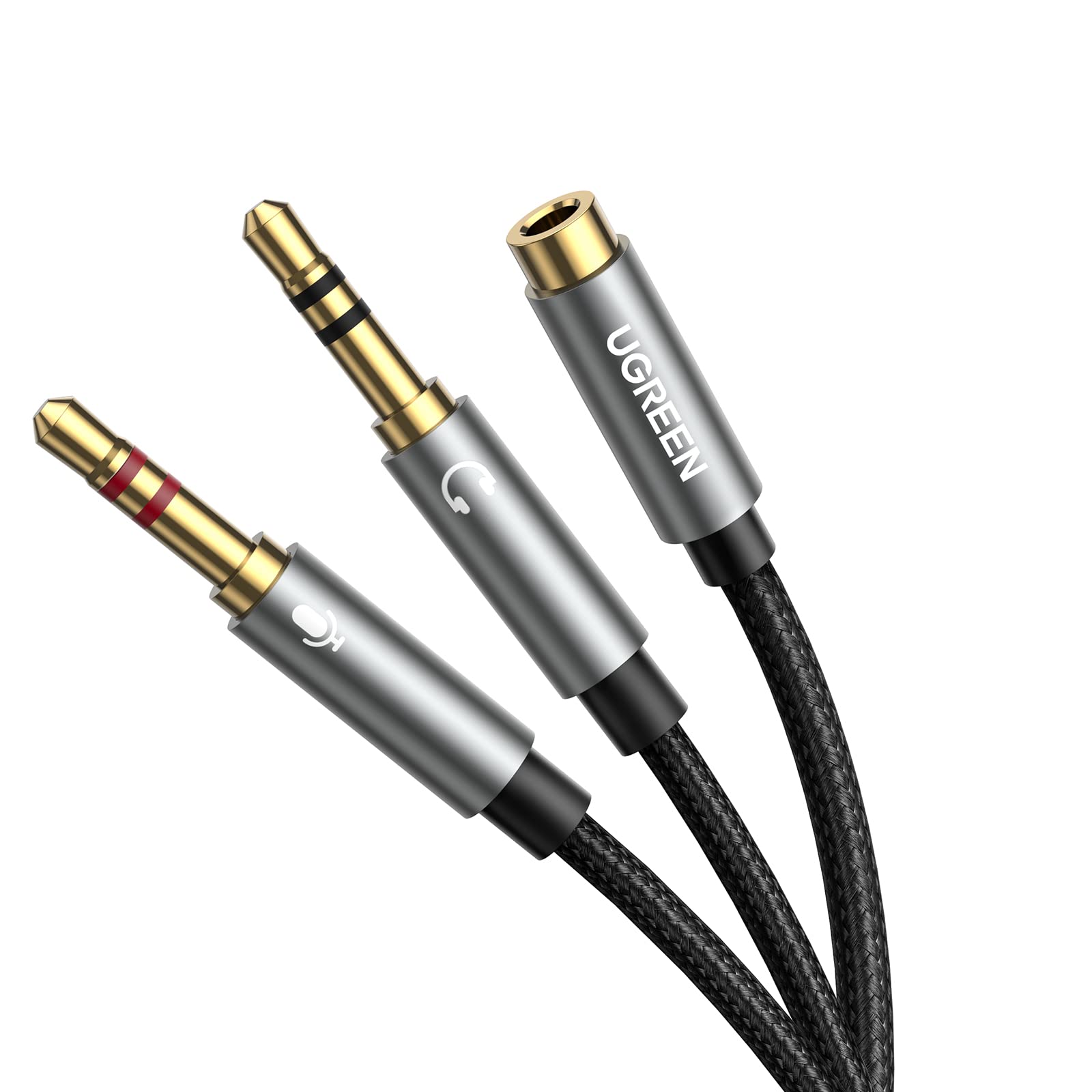 ugreen-sdoppiatore-audio-jack-3-5mm-2-in-1-cuffie-microfono-20cm image 1