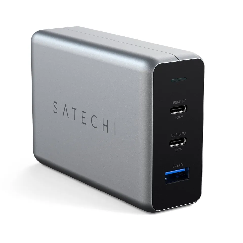 satechi-caricatore-100w-usb-c-pd-compact-gan-3-porte image 1