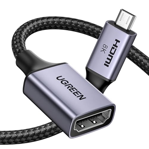 ugreen-adattatore-micro-hdmi-a-hdmi-2-1-8k-60hz-25cm-bidirezionale image 8
