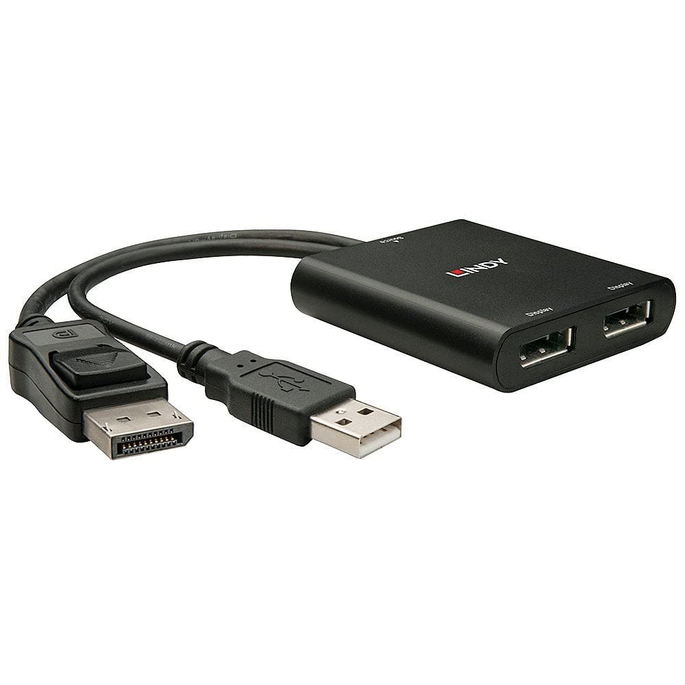 lindy-hub-mst-displayport-1-2-a-2-porte-per-doppio-monitor image 1