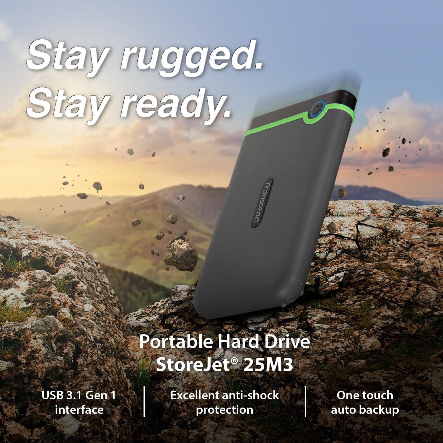 transcend-storejet-25m3g-hard-disk-esterno-2tb-usb-c-rugged-verde image 2
