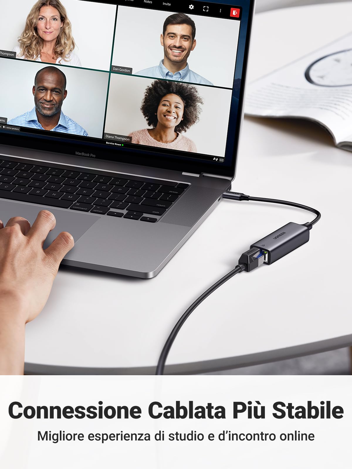ugreen-adattatore-ethernet-usb-c-1000mbps-a-rj45-in-alluminio image 3