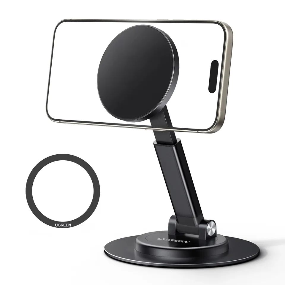 ugreen-supporto-magnetico-iphone-da-tavolo-girevole-nero image 1
