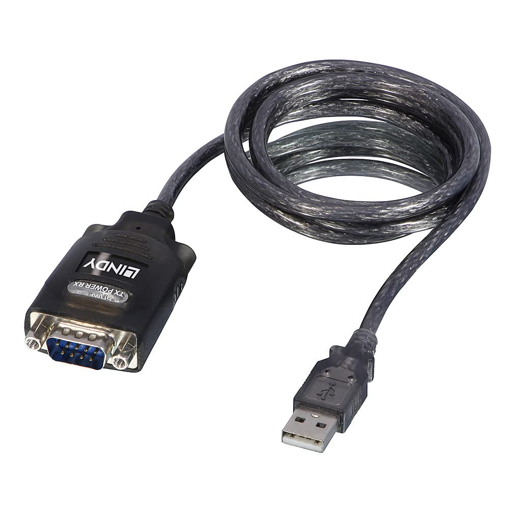 lindy-convertitore-usb-a-seriale-rs232-9-vie-con-com-port-retention-1-1m-chipset image 2