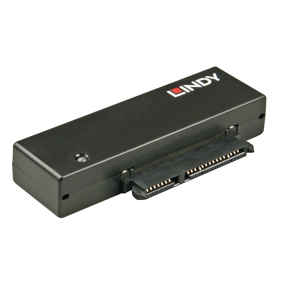 lindy-42713-adattatore-usb-3-1-tipo-a-a-sata-nero-per-hard-disk image 1