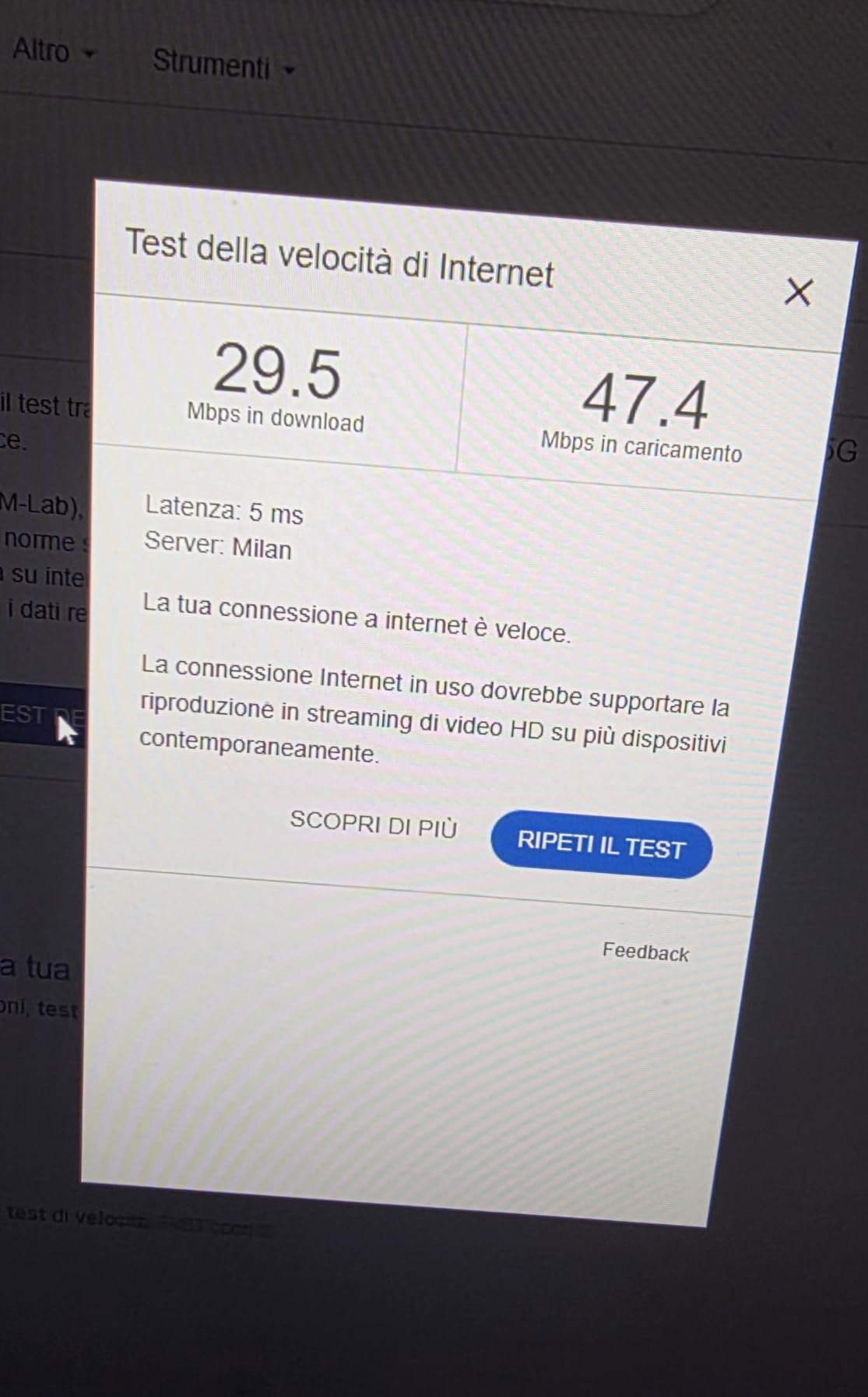 Addio cavo ethernet