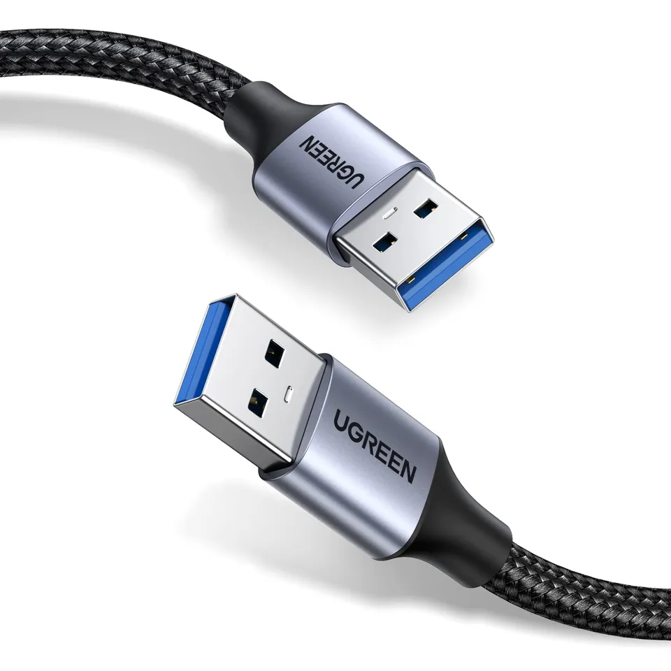 ugreen-cavo-usb-3-0-type-a-maschio-a-maschio-0-5m-5gbps-in-nylon-e-alluminio image 1