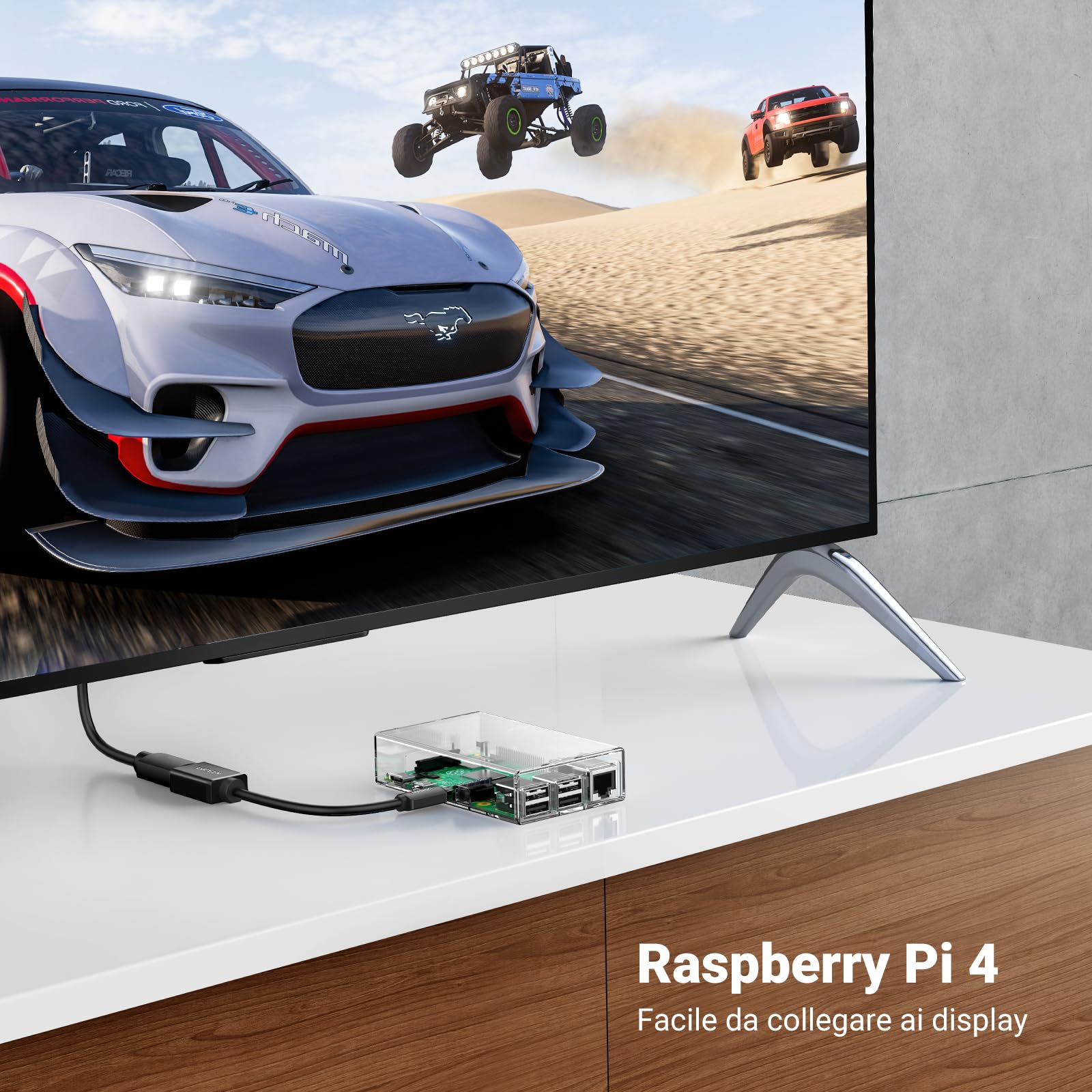 ugreen-cavo-micro-hdmi-maschio-a-hdmi-femmina-4k-50cm-con-arc image 4