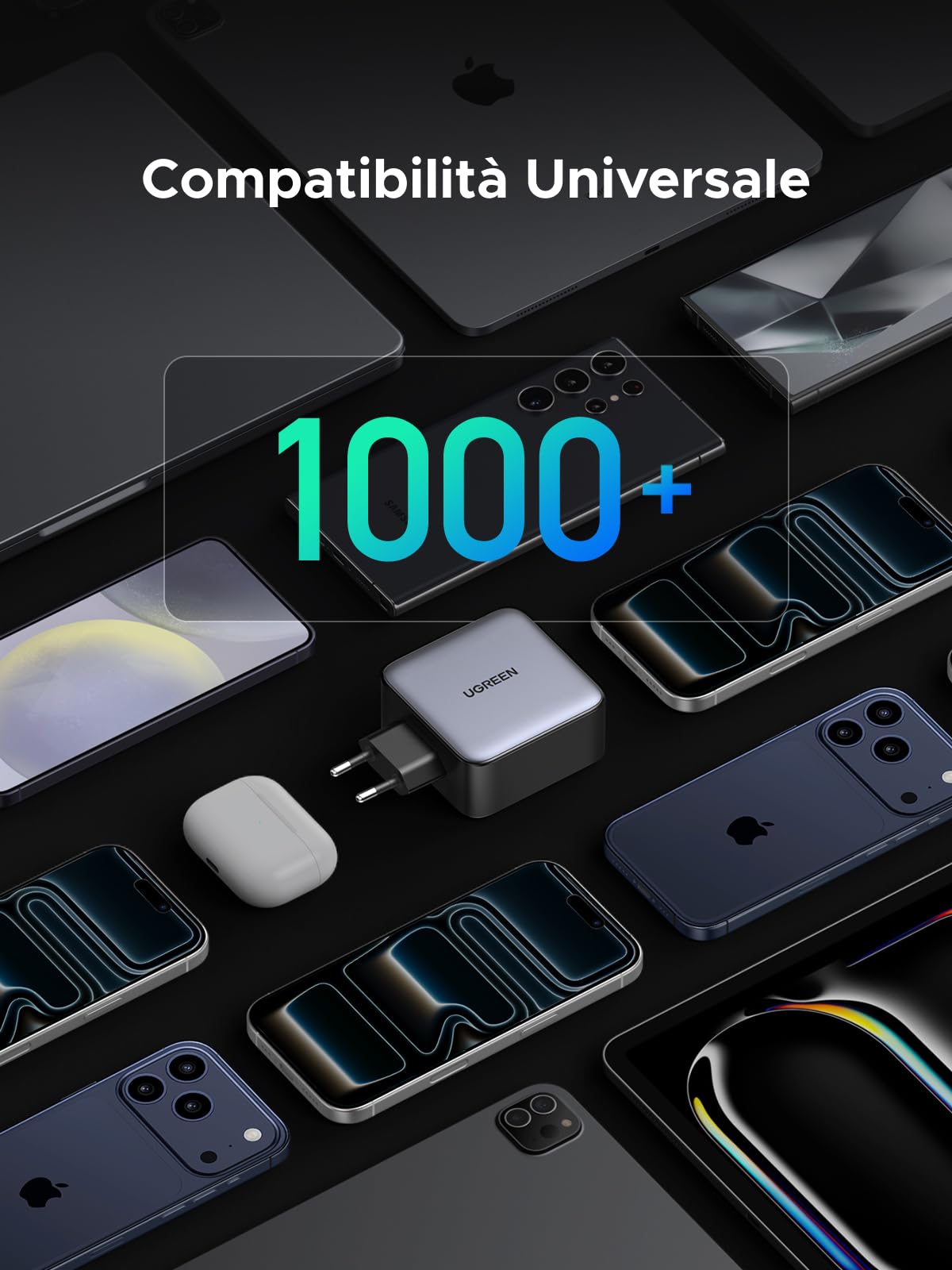 ugreen-nexode-200w-caricatore-usb-c-gan-rapido-4-porte image 7