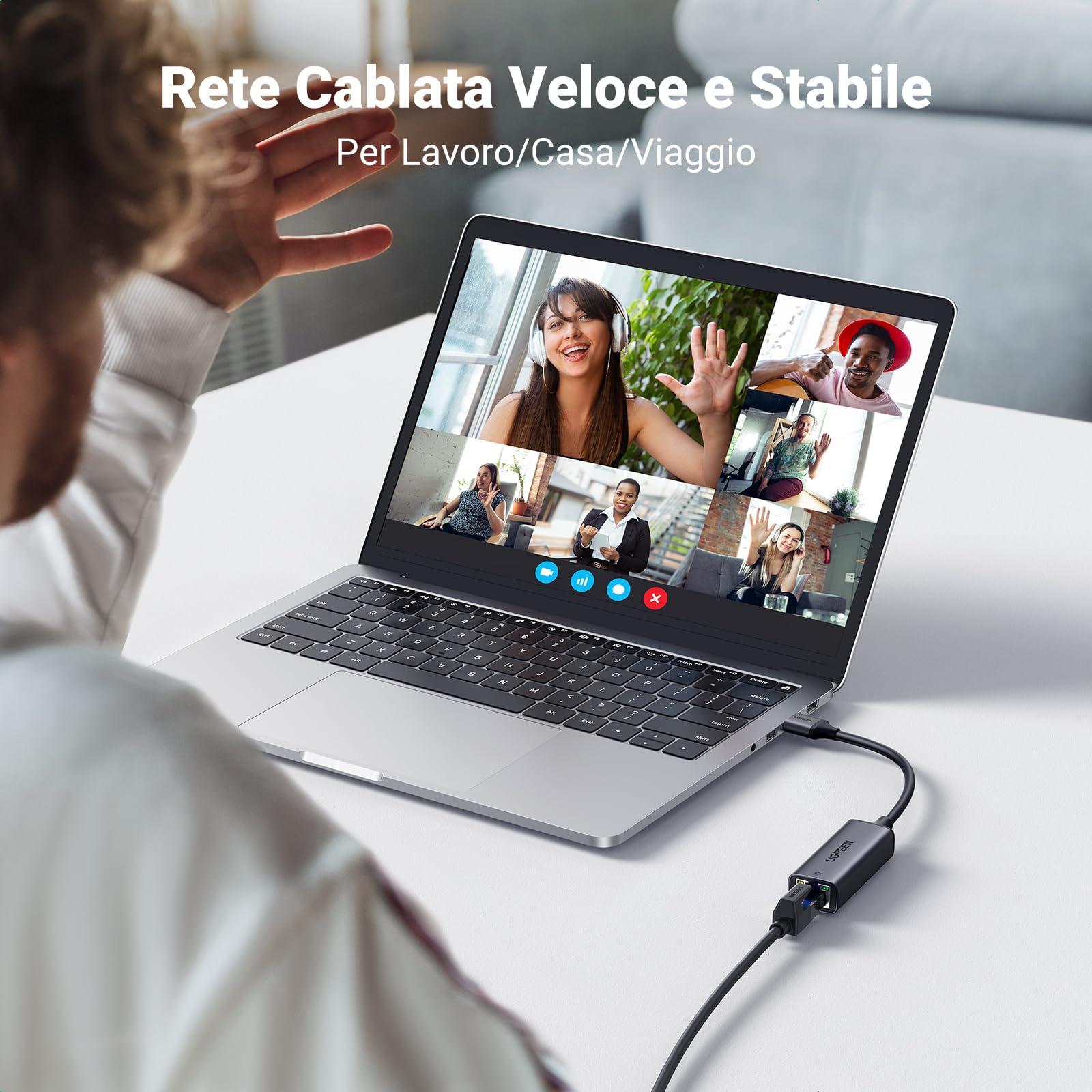 ugreen-adattatore-ethernet-usb-3-0-gigabit-1000mbps-alluminio-nero image 3