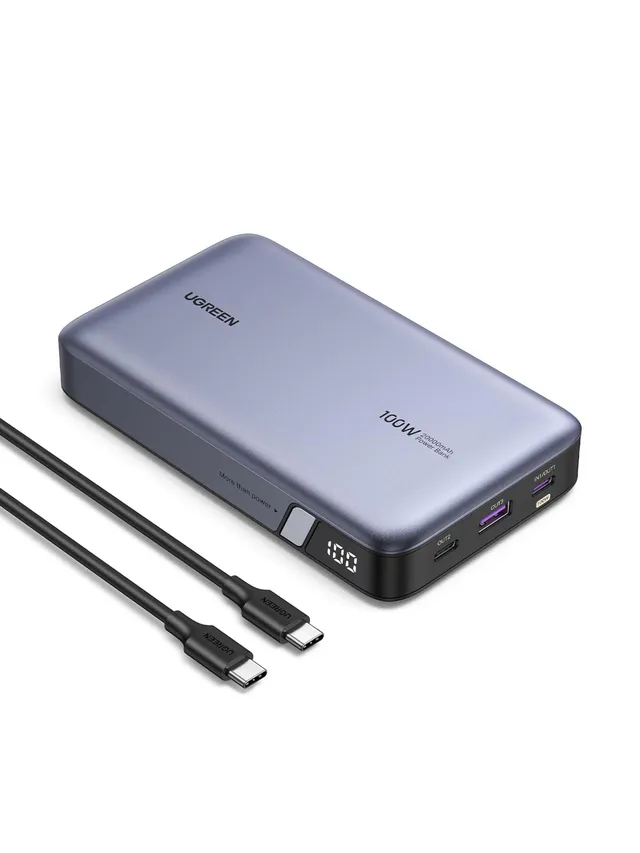 ugreen-nexode-power-bank-20000mah-100w-pd-3-porte-2c-1a-con-display-led image 1