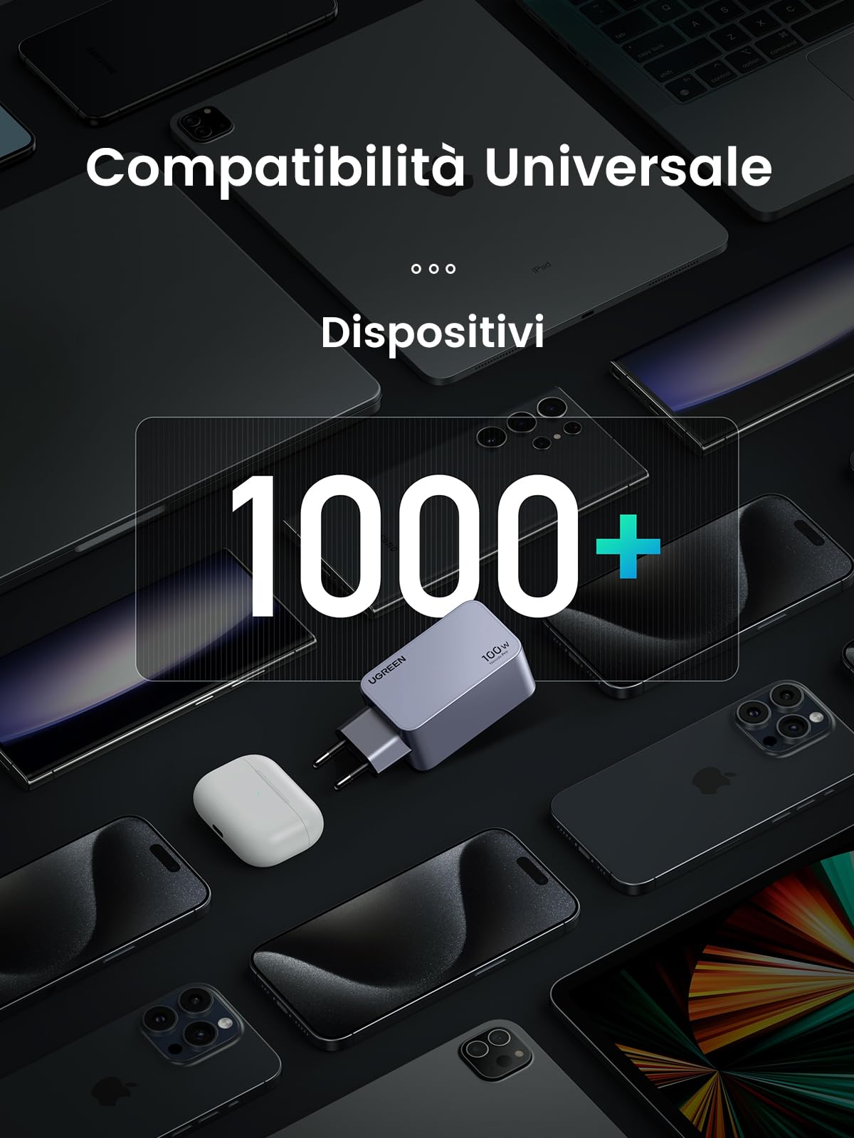 ugreen-nexode-pro-100w-caricatore-usb-c-gan-3-porte image 8