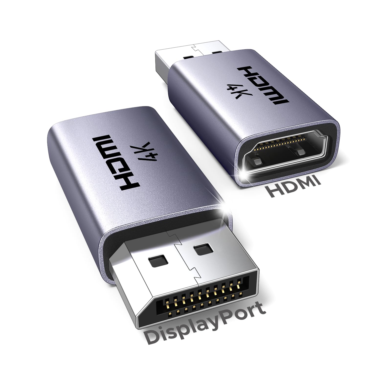 ugreen-adattatore-displayport-a-hdmi-4k-30hz-confezione-da-2-pezzi image 1