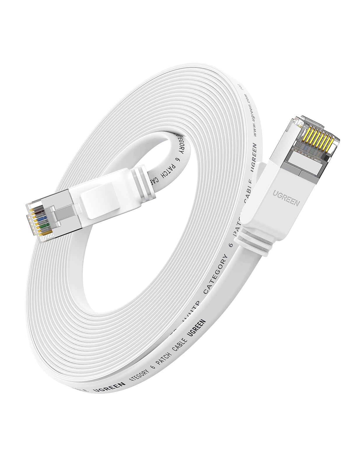 ugreen-cavo-rete-ethernet-cat-6-piatto-rj45-gigabit-1000mbps-10m-rame image 7