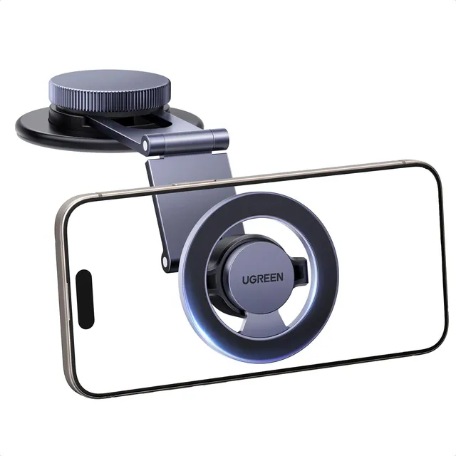 ugreen-supporto-telefono-auto-magnetico-magsafe-da-cruscotto-retrattile-360-allu image 1