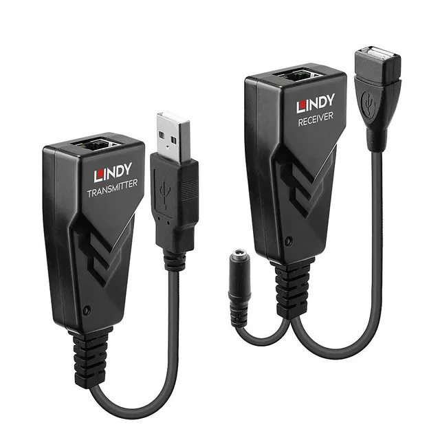 lindy-extender-usb-2-0-cat-5-100-m image 1