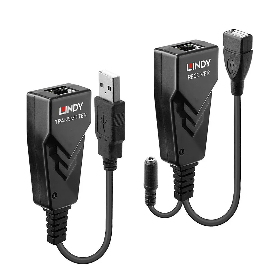 lindy-extender-usb-2-0-cat-5-100-m image 1