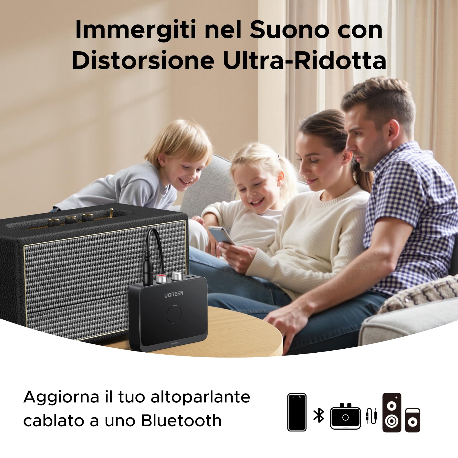 ugreen-ricevitore-bluetooth-6-0-ldac-hi-res-con-aux-e-2rca image 6