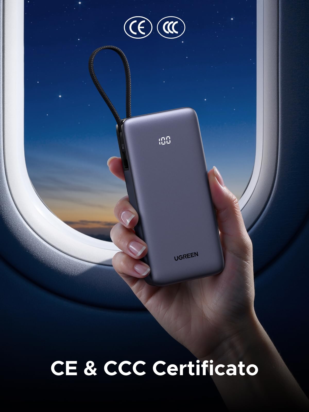 ugreen-nexode-55w-power-bank-20000mah-con-cavo-usb-c-integrato image 5