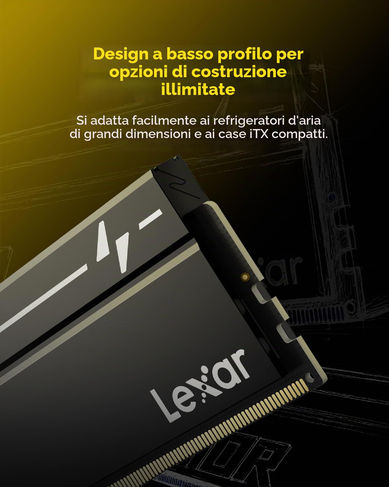lexar-thor-oc-ddr5-udimm-8gb-6000mhz-cl38-per-desktop-ai-gaming image 2