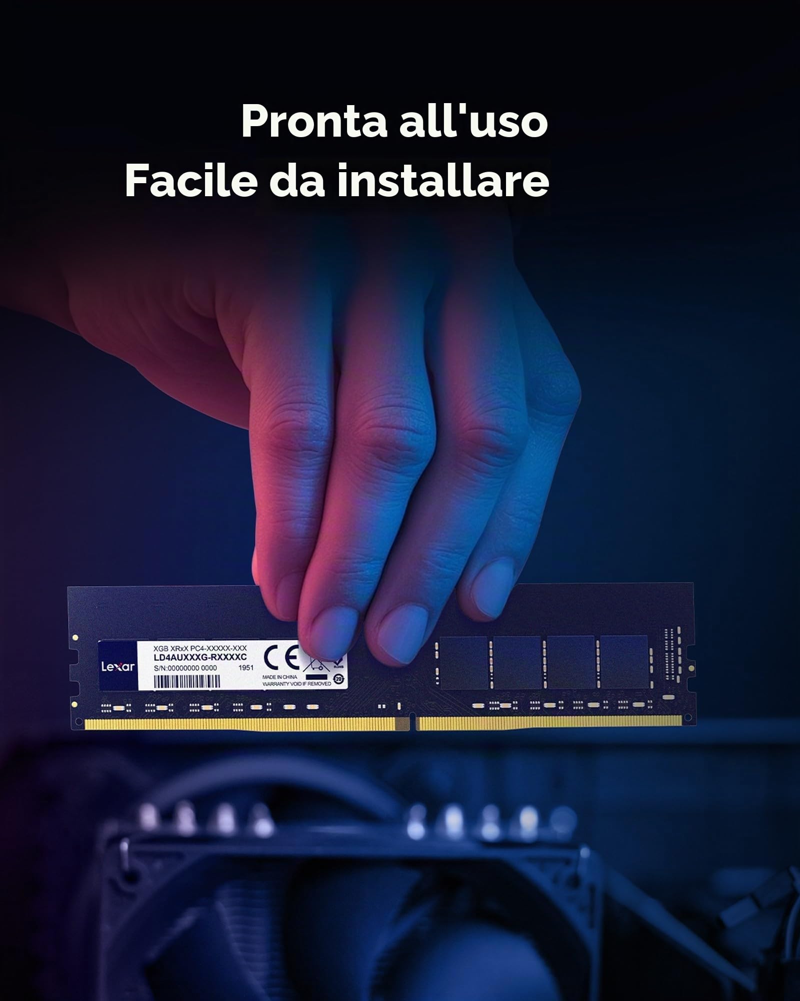lexar-modulo-ram-udimm-ddr4-16gb-3200mhz-cl22-per-desktop image 6