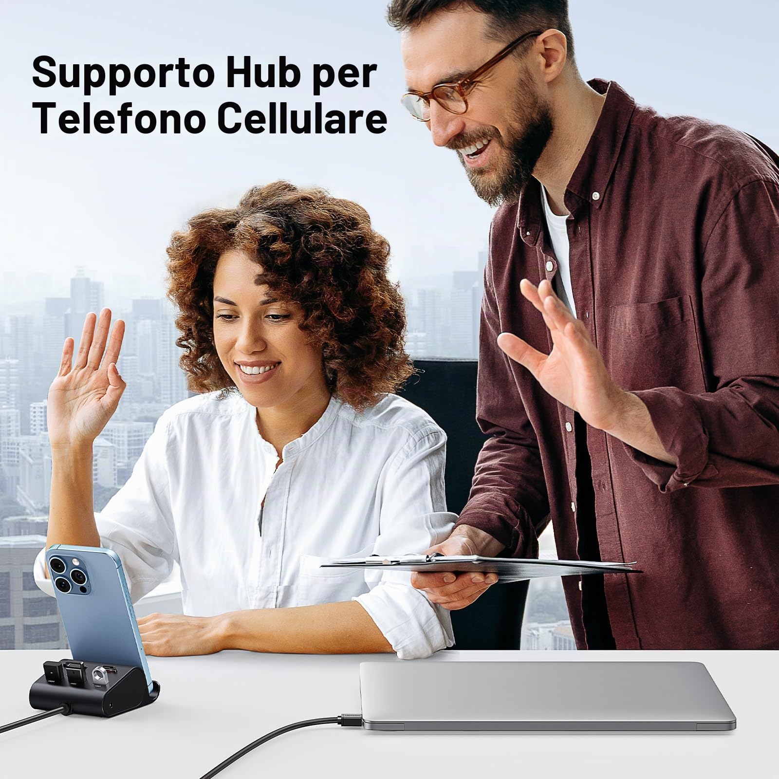 ugreen-hub-usb-3-0-con-lettore-schede-sd-tf-ms-m2-e-cavo-1-metro image 5