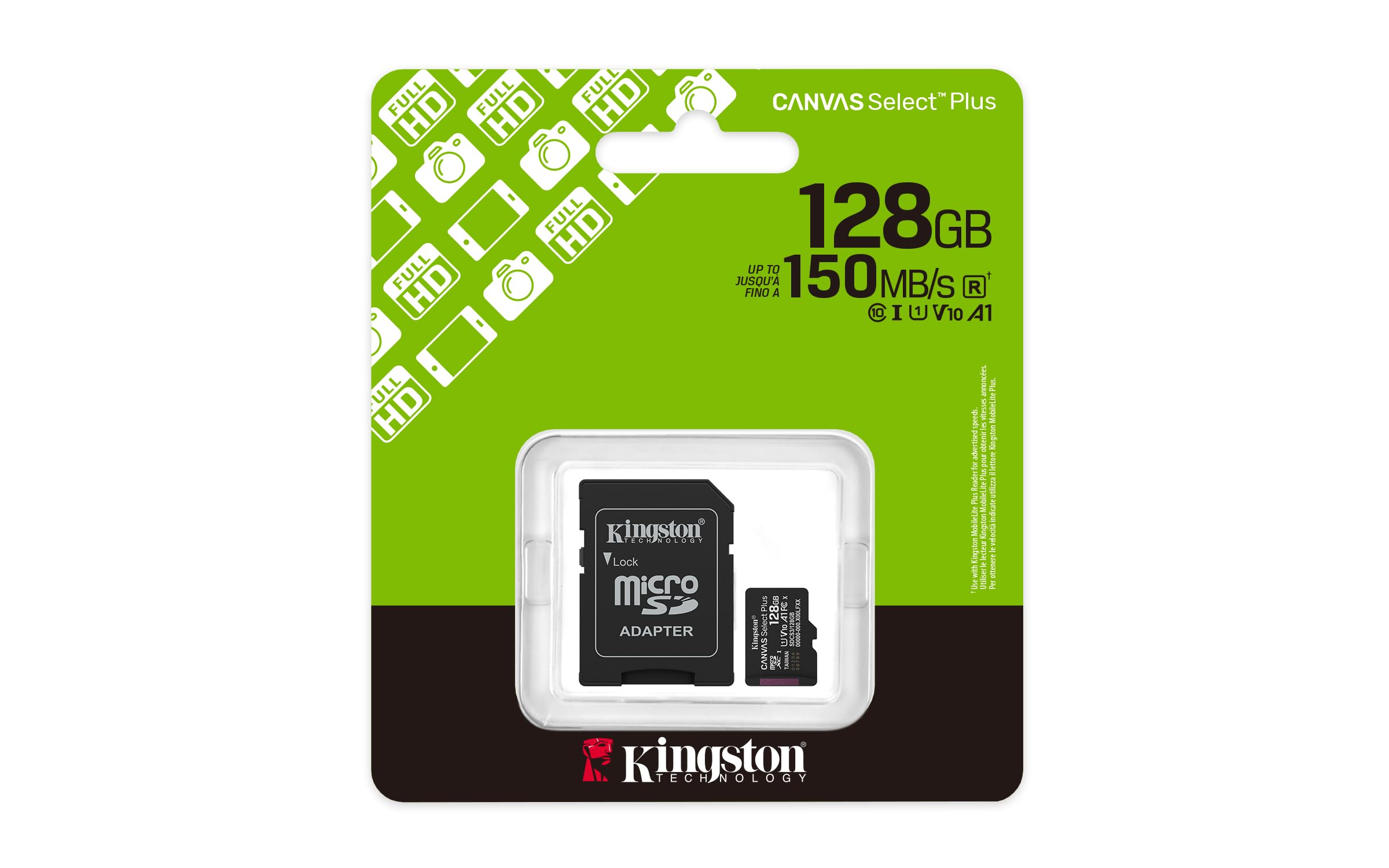 kingston-canvas-select-plus-microsdxc-128gb-gen3-a1-adattatore-sd image 3