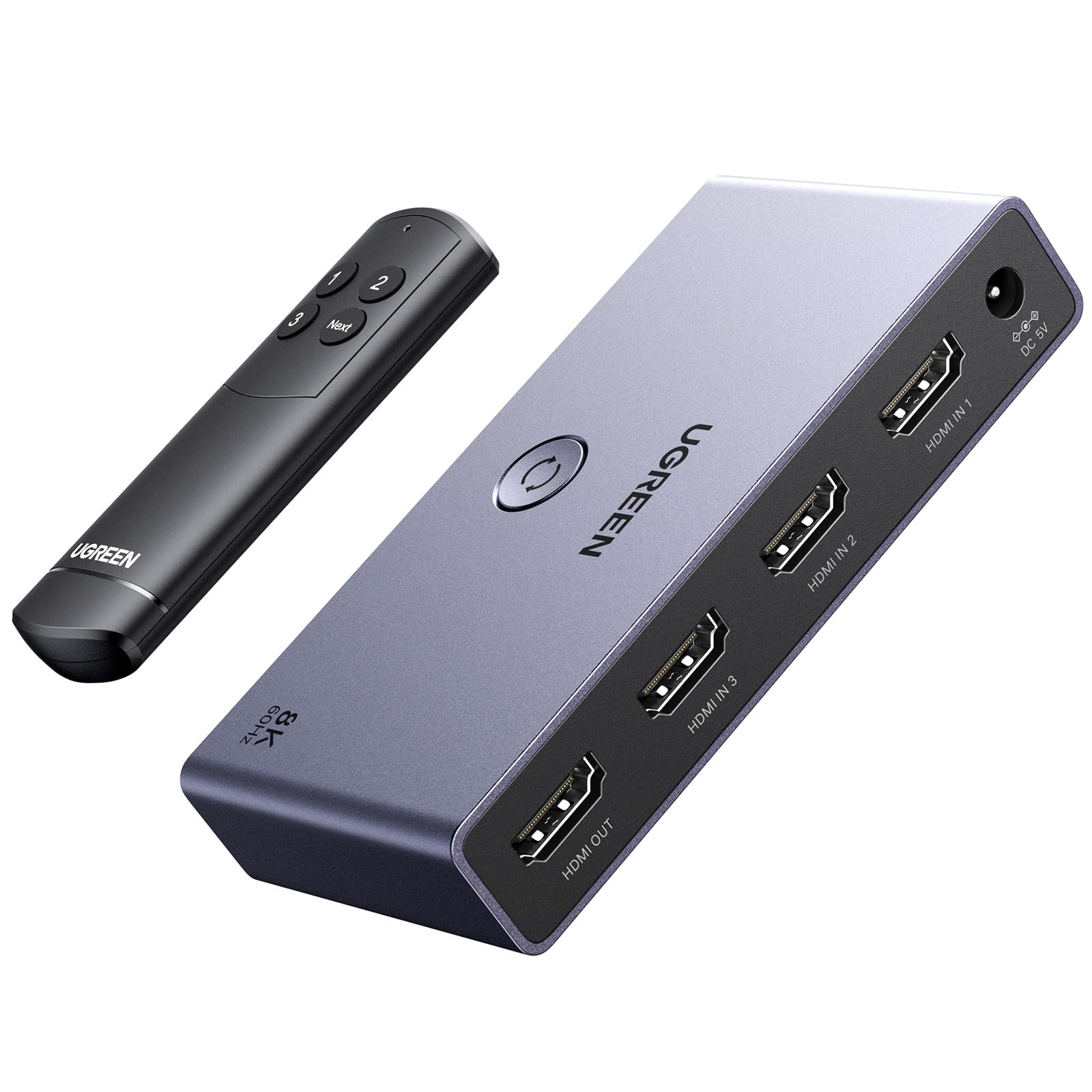 ugreen-switch-hdmi-2-1-8k-3-ingressi-1-uscita image 1
