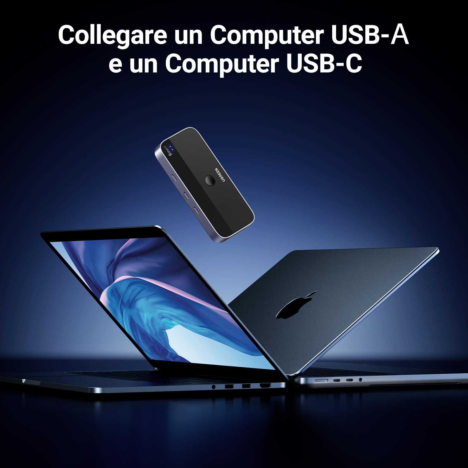 ugreen-switch-usb-c-kvm-4-porte-2-ingressi-4-uscite-con-controller image 3