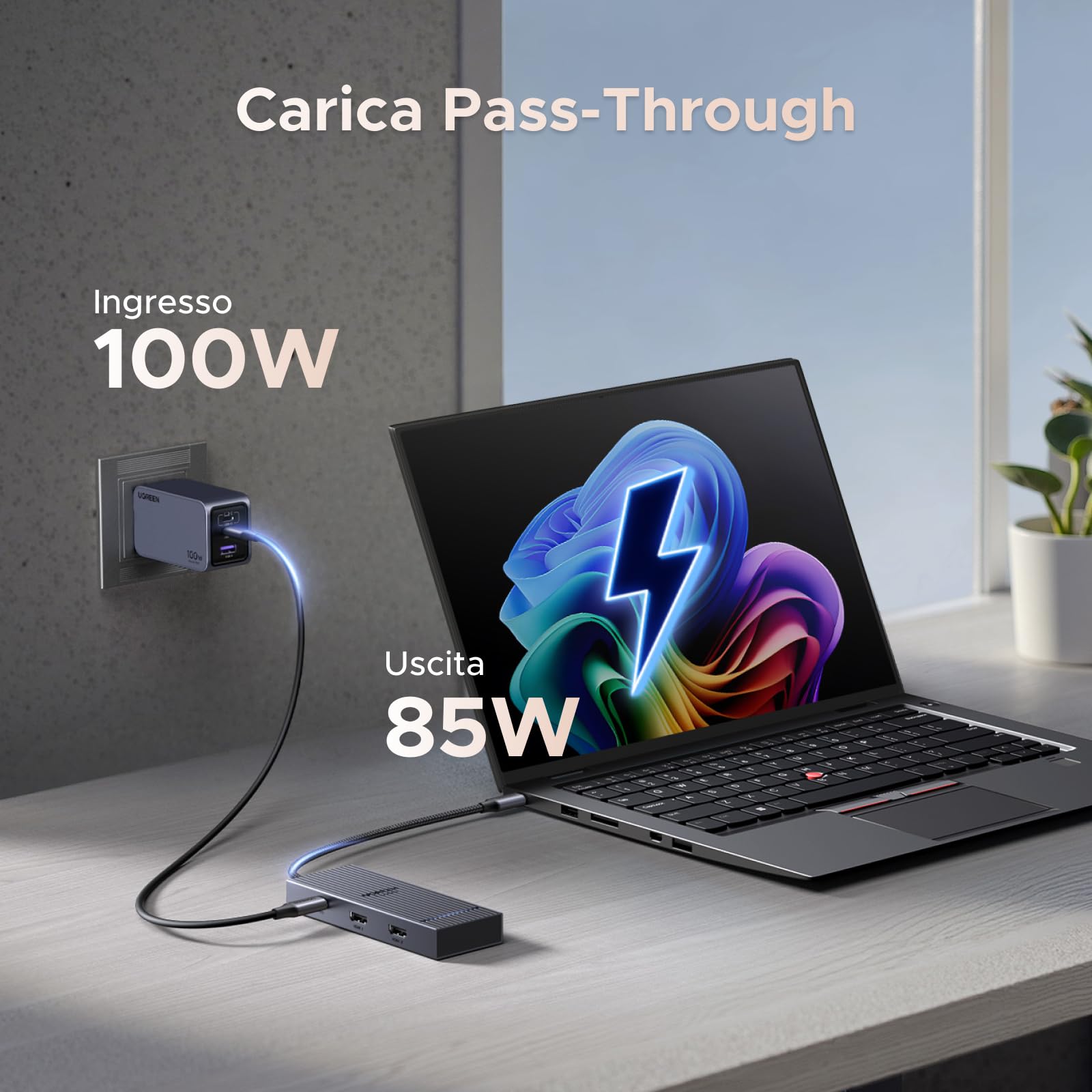 ugreen-revodok-pro-207-hub-usb-c-7-in-1-doppio-hdmi-4k60hz image 5