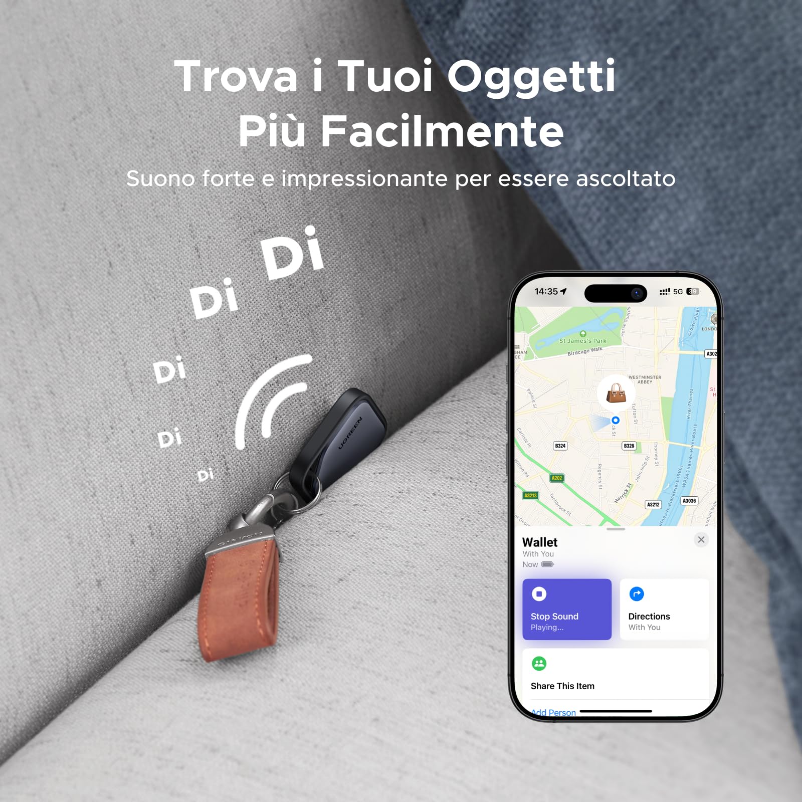 ugreen-finetrack-smart-finder-ios-4-pezzi-tracker-bluetooth-find-my image 4