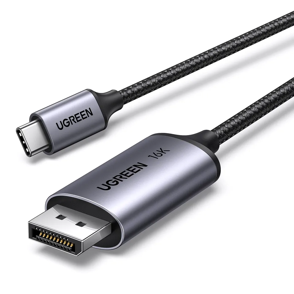 ugreen-cavo-usb-c-a-displayport-2-1-16k-30hz-2-m-thunderbolt-4 image 1