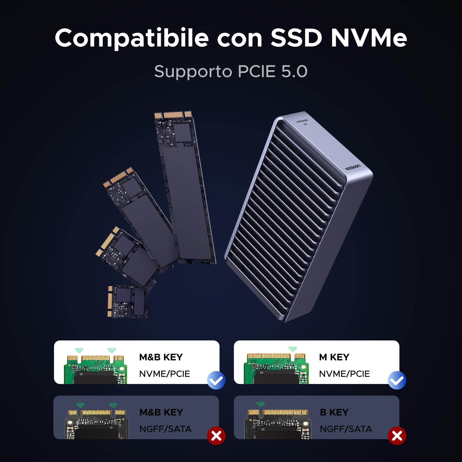 ugreen-case-ssd-m-2-nvme-thunderbolt-5-80gbps-alluminio-8tb-per-macbook image 7