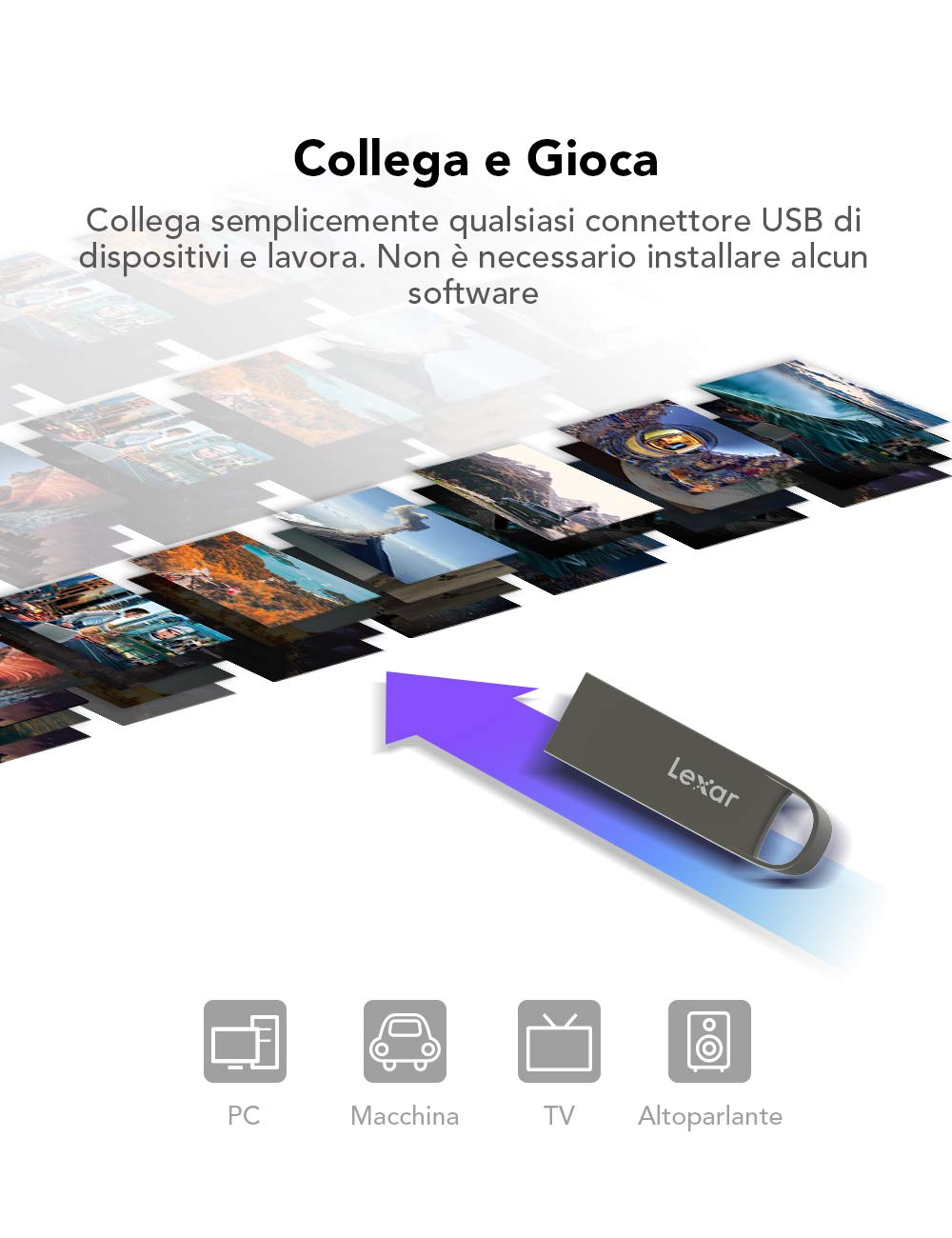 lexar-jumpdrive-usb-2-0-64gb-chiavetta-metallo-impermeabile image 2