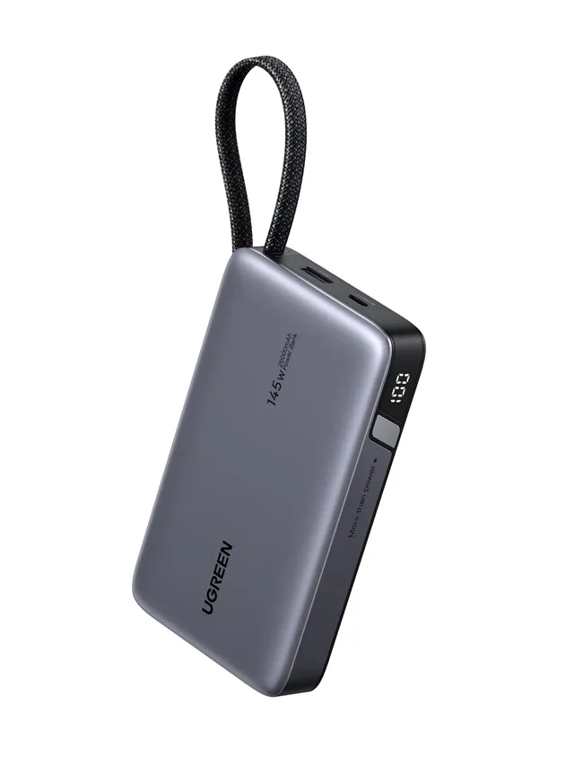 ugreen-nexode-power-bank-20000mah-145w-pd-100w-con-cavo-usb-c-integrato image 1