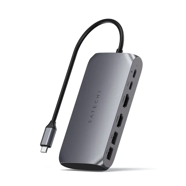 satechi-usb-c-multimedia-adapter-m1-dual-4k-hdmi image 1