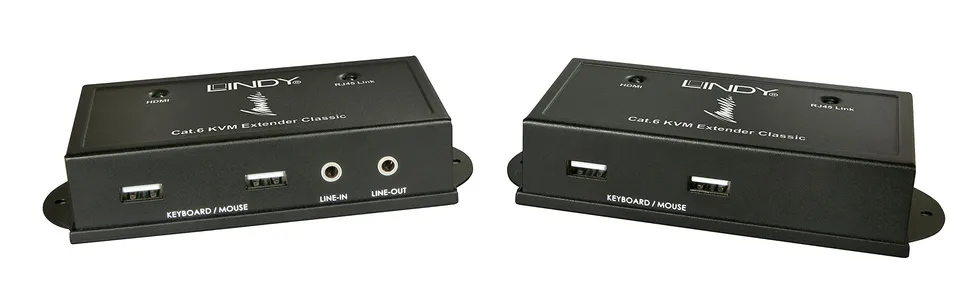 lindy-39371-classic-extender-kvm-hdmi-usb-e-audio-cat-6-50m image 1